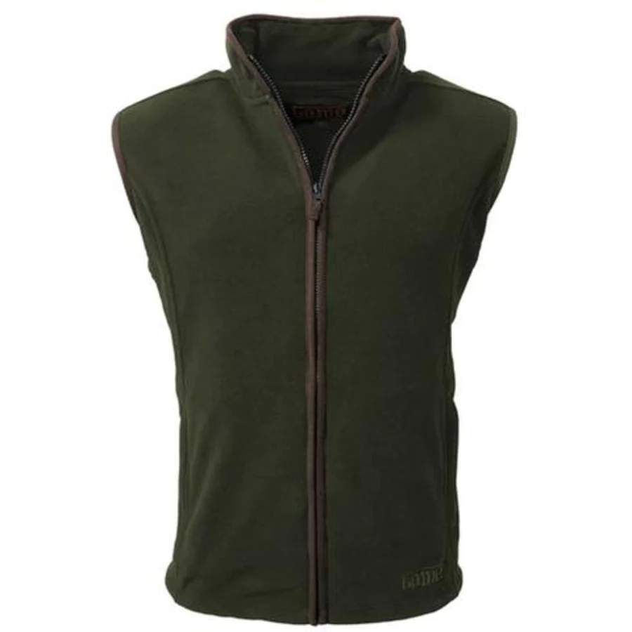 Mens Stanton Fleece Country Gilet-Forest Green